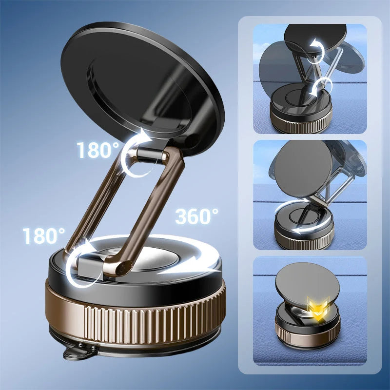 Phone Mount Magnetic Suction Cup 360 Degree Rotation