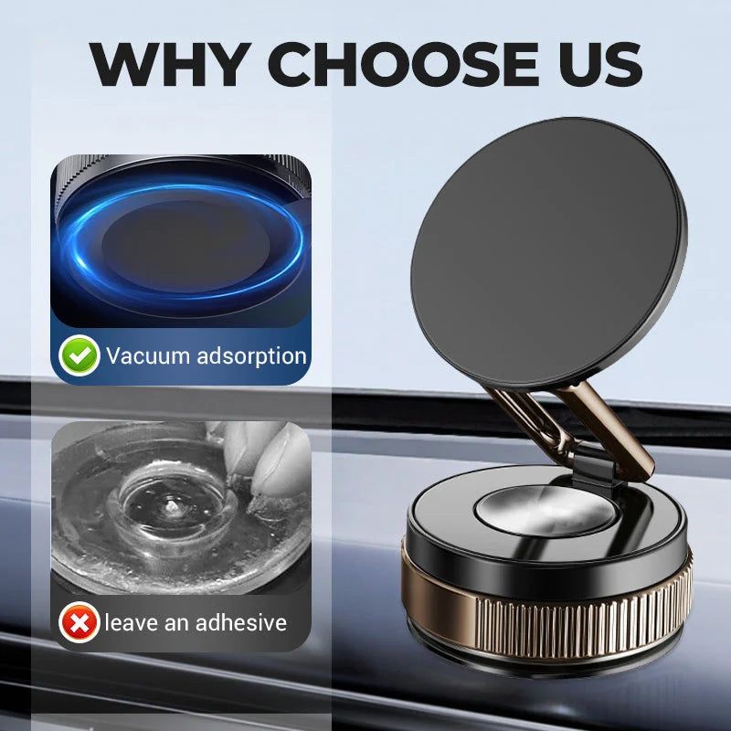Phone Mount Magnetic Suction Cup 360 Degree Rotation