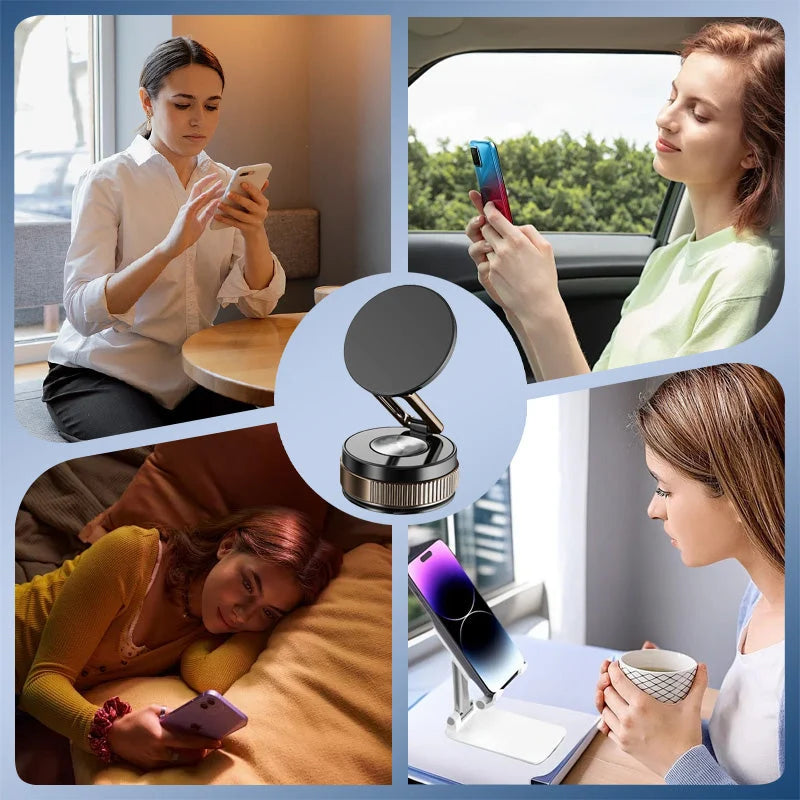 Phone Mount Magnetic Suction Cup 360 Degree Rotation