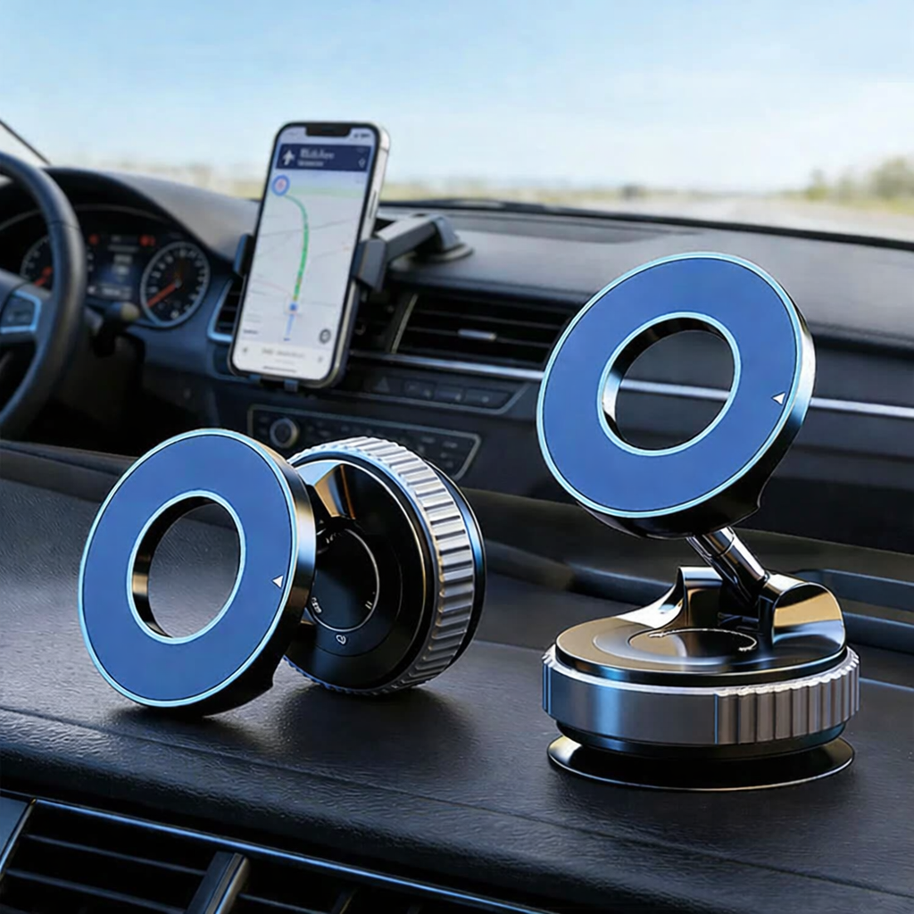 Phone Mount Vacuum Suction & Magnetic 360 Degree Rotatable