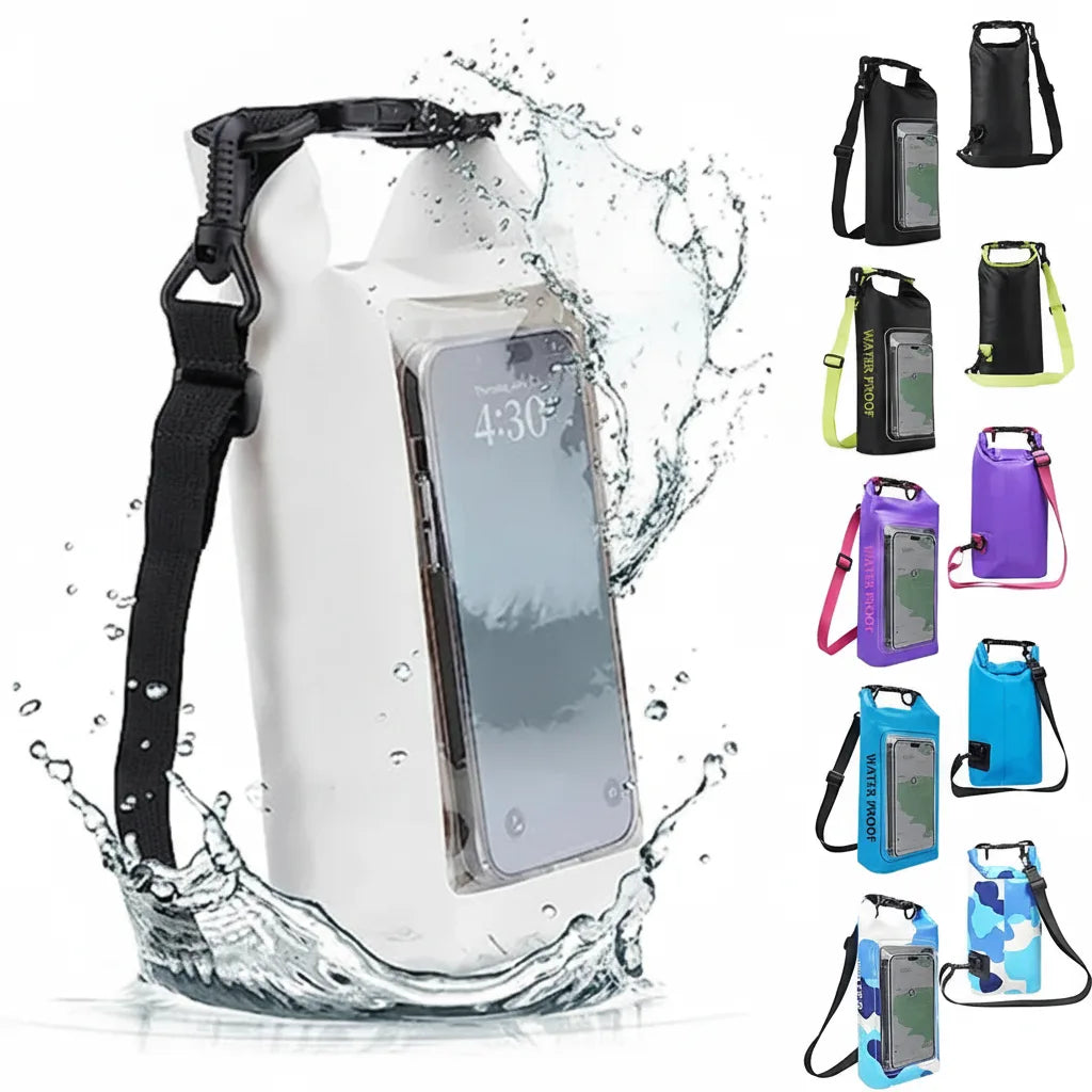 Phone Pouch Waterproof PVC Touchscreen & Detachable Strap