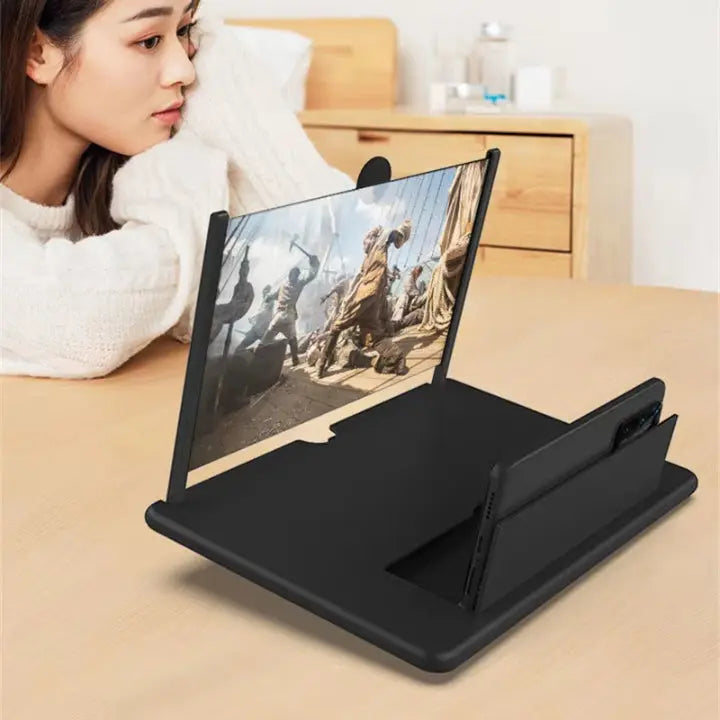 Phone Screen Magnifier Fresnel Lens & Foldable Stand