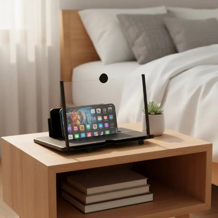 Phone Screen Magnifier Fresnel Lens Foldable Travel Stand