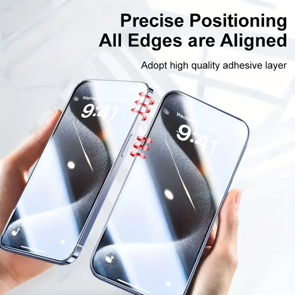 Phone Screen Protector Tempered Glass Dust-Free & Reusable