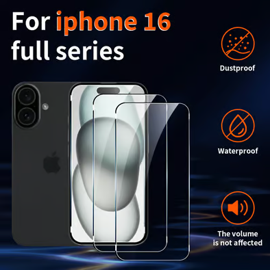 Phone Screen Protector Tempered Glass Dust-Free & Reusable