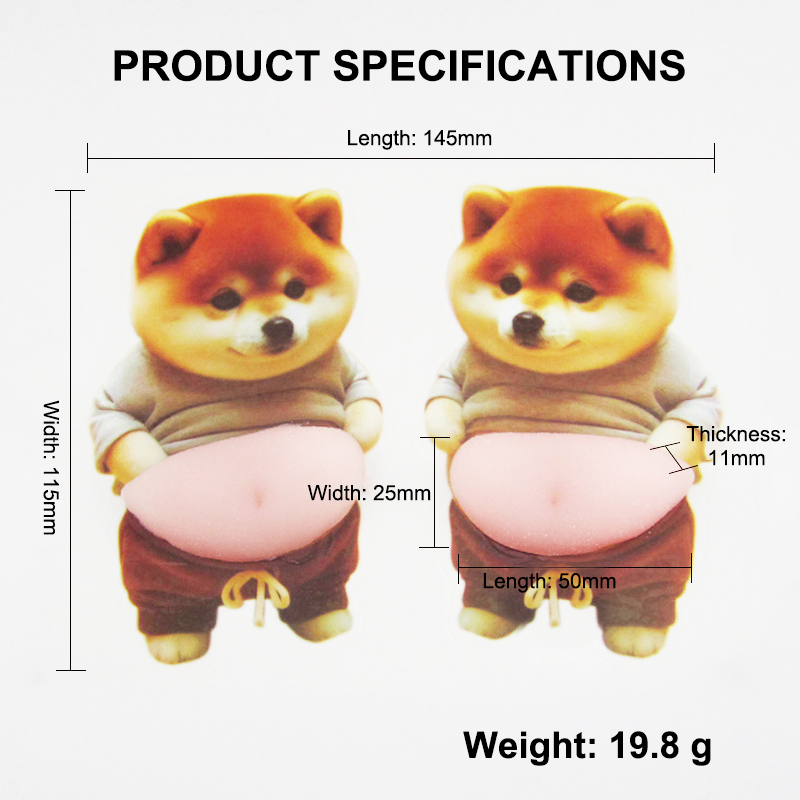Phone Sticker Dog Design Food-Grade Silicone Repositionable Adhesive