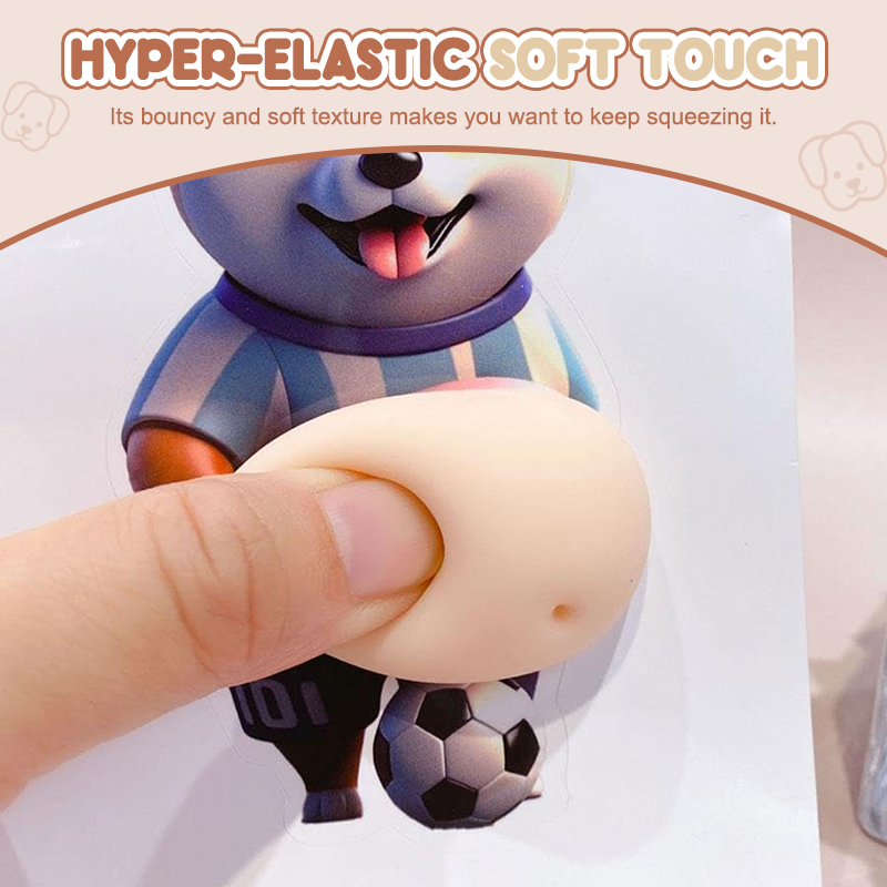 Phone Sticker Dog Design Food-Grade Silicone Repositionable Adhesive