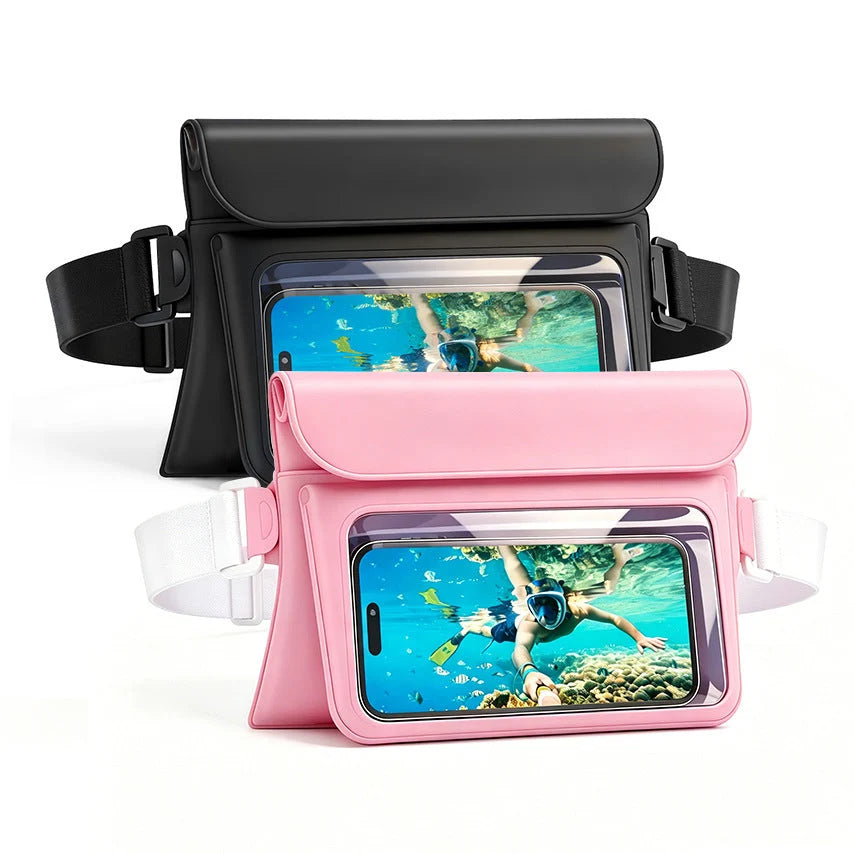 Phone Waist Pouch Waterproof Clear Touchscreen & Extra Pocket
