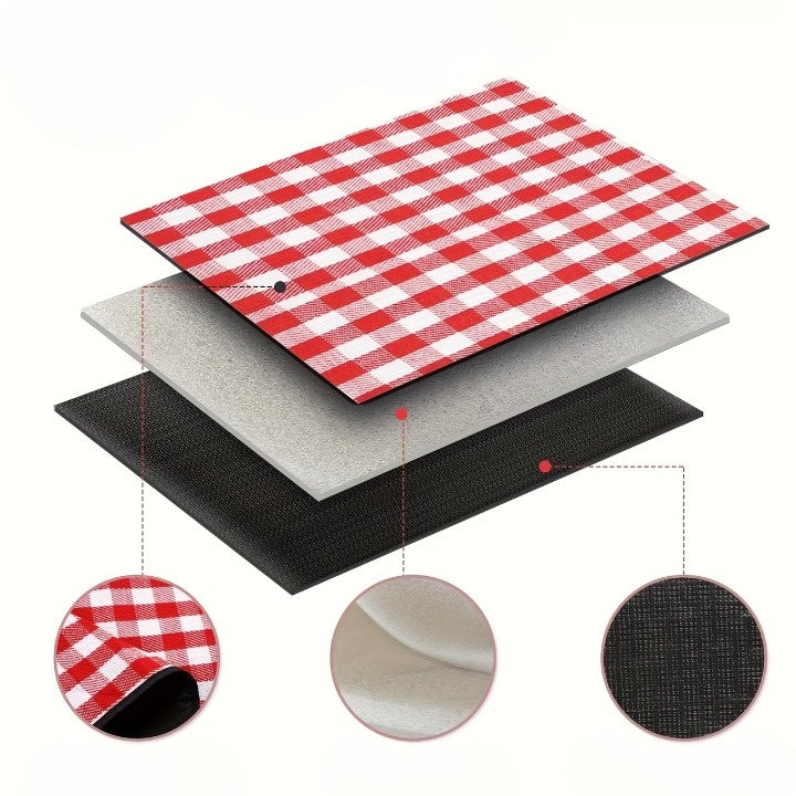 Picnic Blanket Waterproof & Padded Foldable Leather Carry Strap