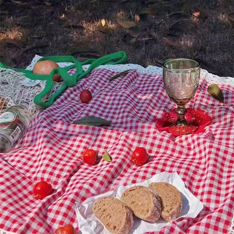 Picnic Blanket Waterproof Thick Padding Checkered Gingham