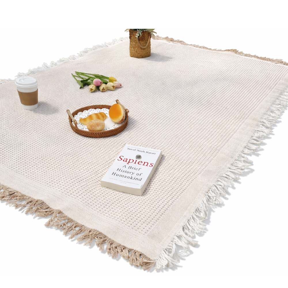 Picnic Blanket Waterproof Underside Compact Foldable