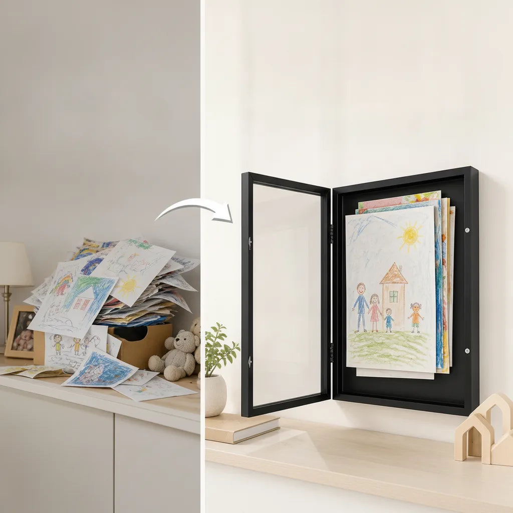 Picture Frame Front-Opening Tool-Free Wall-Mountable