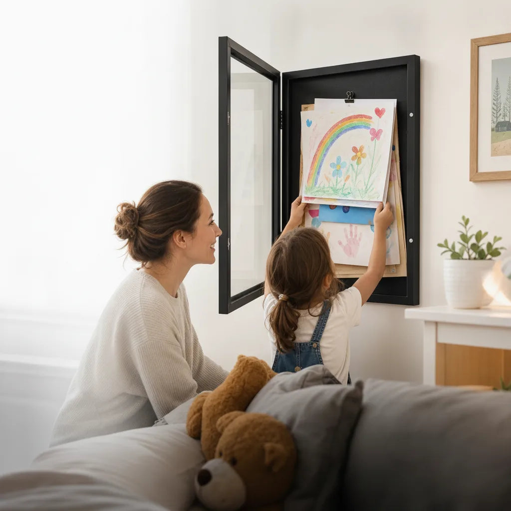Picture Frame Front-Opening Tool-Free Wall-Mountable