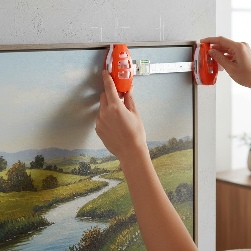 Picture Hanging Level Bubble Level & Marking Pins
