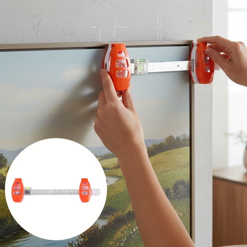Picture Hanging Level Bubble Level & Marking Pins