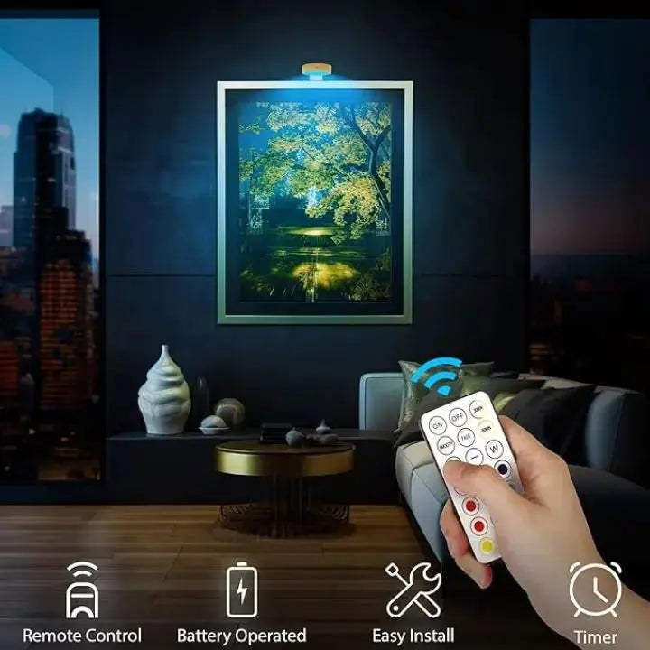 Picture Light Magnetic LED Stepless Dimming 12-Hour Battery