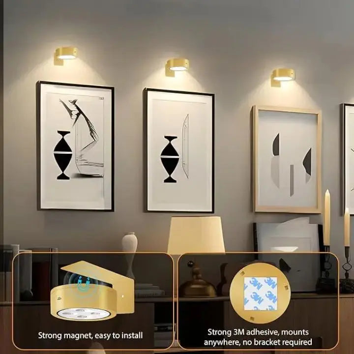 Picture Light Magnetic LED Stepless Dimming 12-Hour Battery