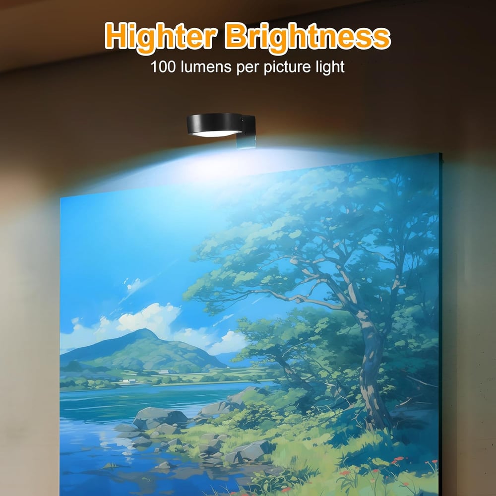 Picture Light Magnetic Mount USB Rechargeable & Dimmable