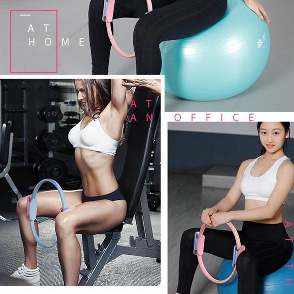 Pilates Ring Padded Foam Handles Non-Slip Grip Fiberglass Core