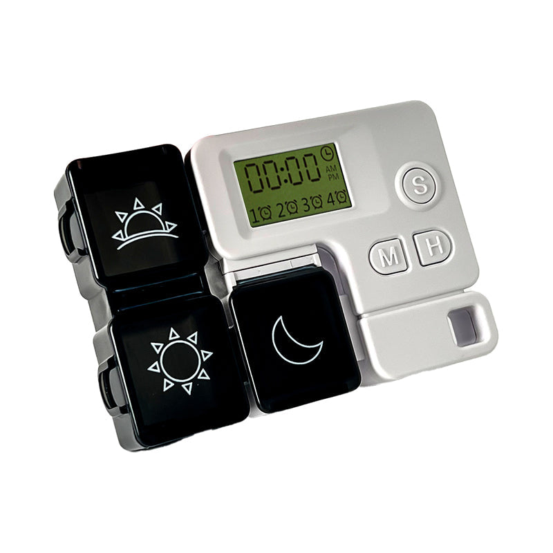 Pill Organizer Digital Timer & 4 Alarms