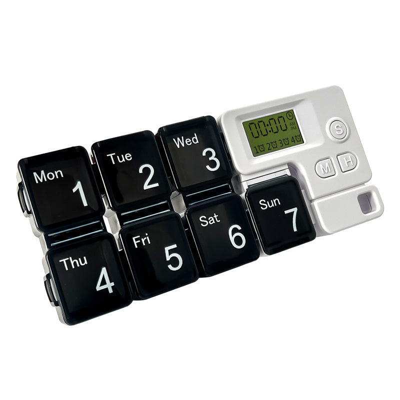Pill Organizer Digital Timer & 4 Alarms