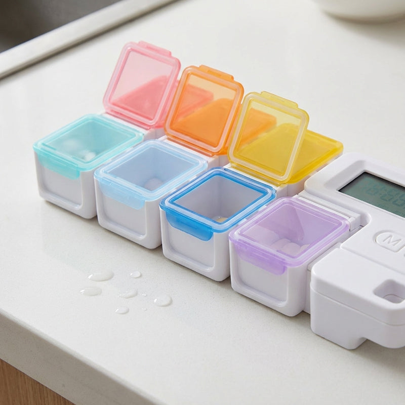 Pill Organizer Digital Timer & 4 Alarms