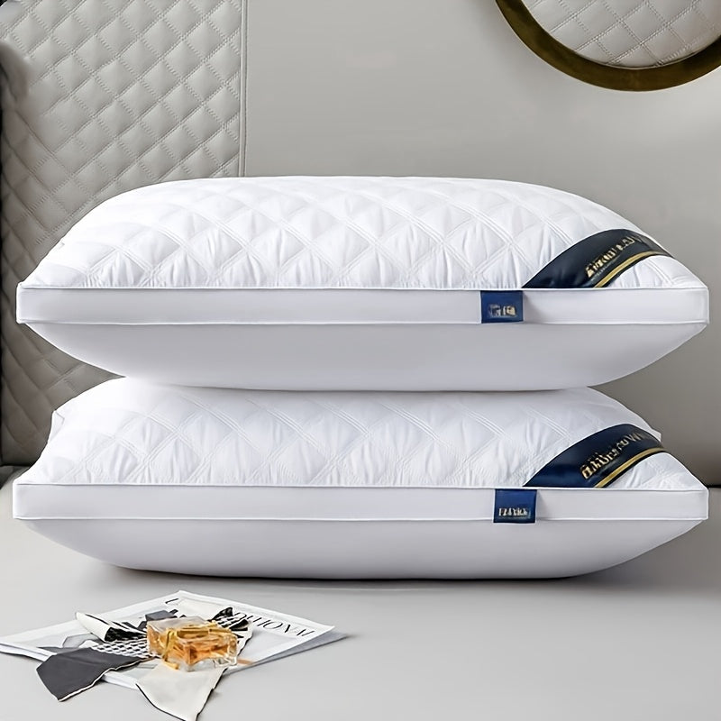 Pillows Hypoallergenic 3D Quilted Velvet Cover Set of 2