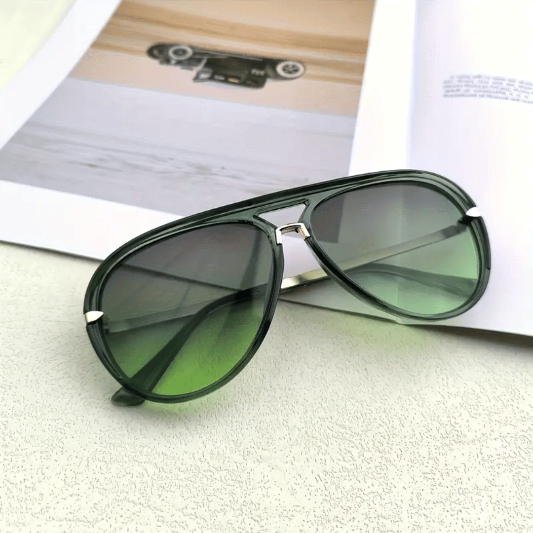 Pilot Sunglasses Double Bridge Lightweight