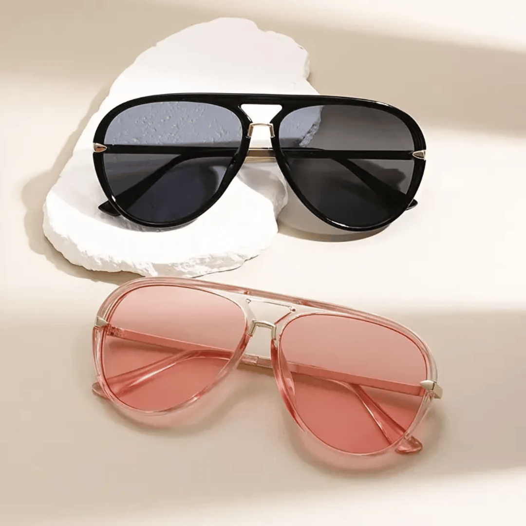 Pilot Sunglasses Double Bridge Lightweight
