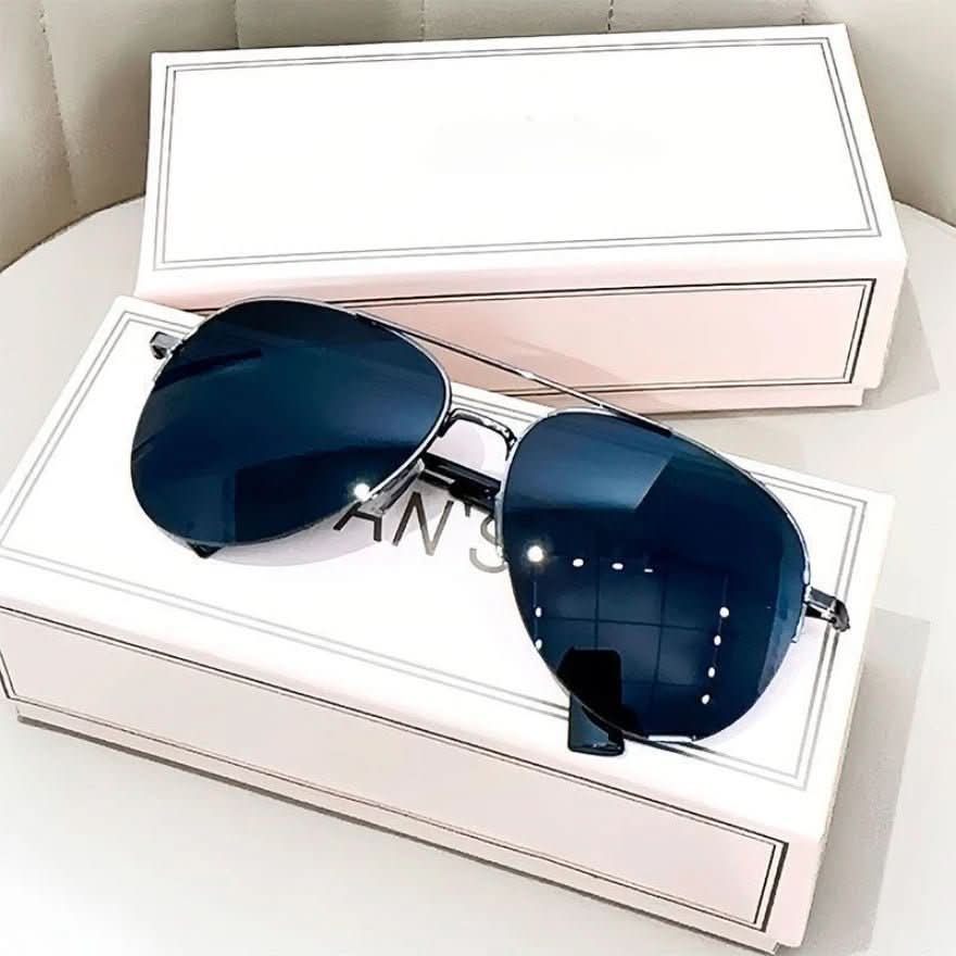 Pilot Sunglasses UV400 Gradient Lenses Lightweight Alloy Frame