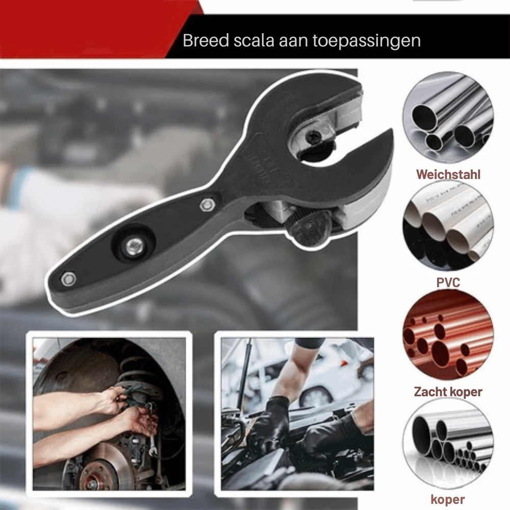 Pipe Cutter Ratchet Ergonomic Hardened Steel 6-23 mm