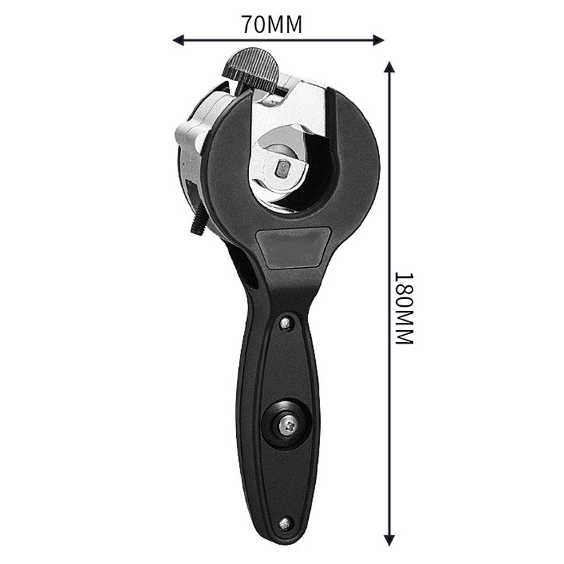 Pipe Cutter Ratchet System Zinc Alloy Blade & Non-Slip Handle