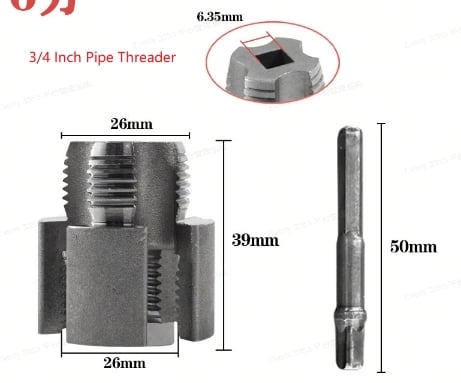 Pipe Thread Cutter PVC & PPR Internal & External