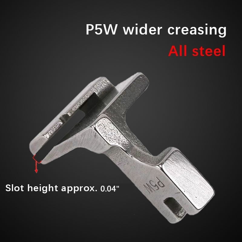 Piping Presser Foot Double-Layer Steel Automatic Fabric Guidance
