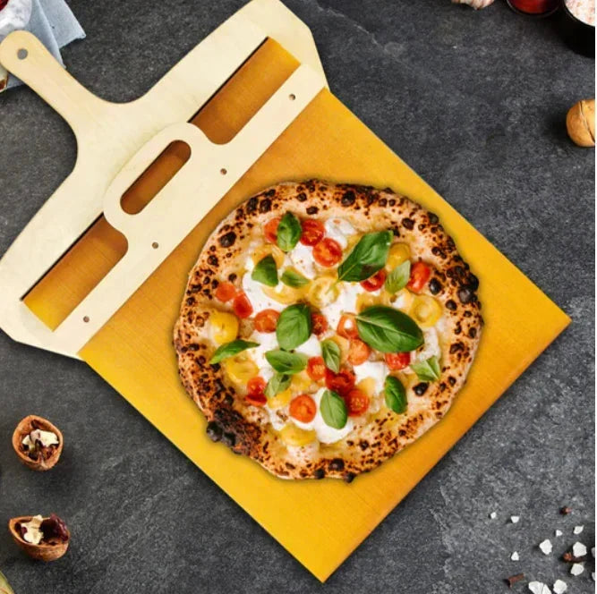 Pizza Lifter Slim Stainless Steel Blade & Wood Handle