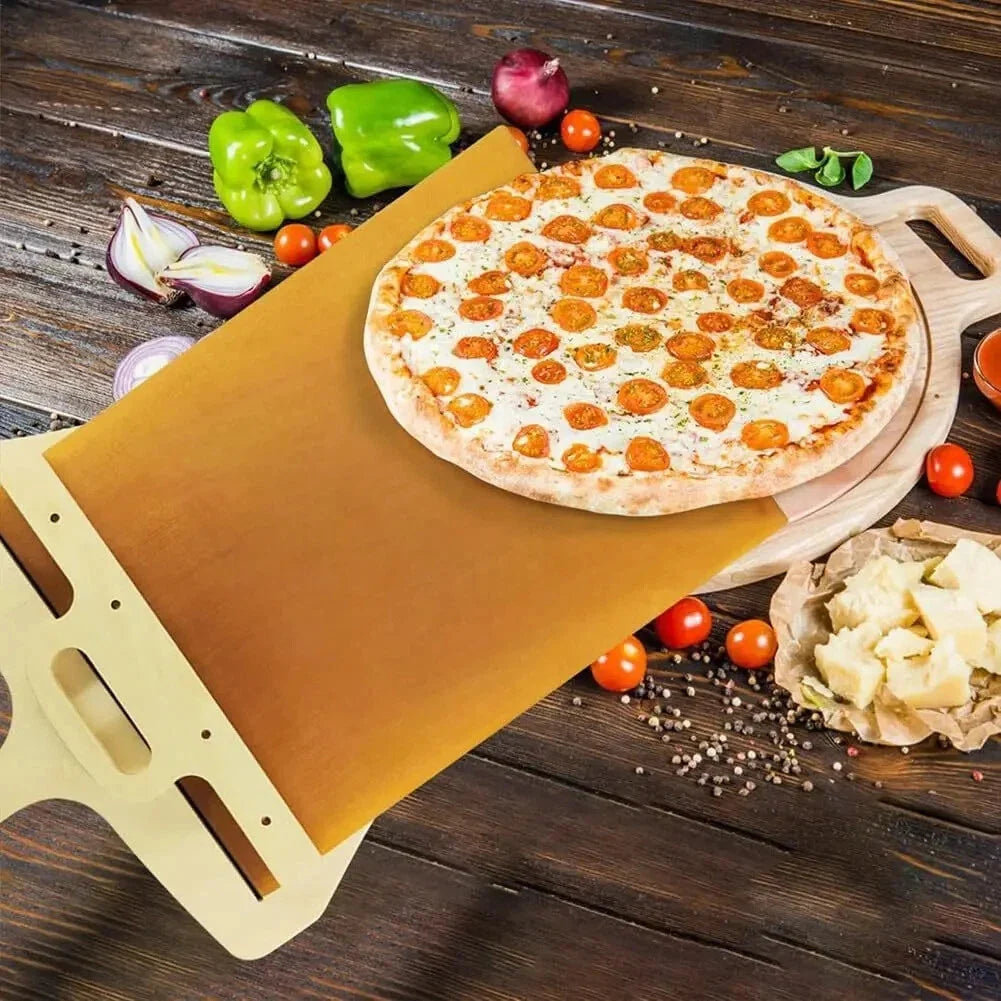Pizza Lifter Slim Stainless Steel Blade & Wood Handle