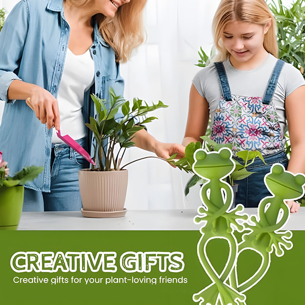 Plant Clips Frog-Shaped Weather-Resistant Set of 5