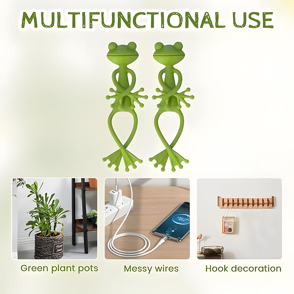 Plant Clips Frog-Shaped Weather-Resistant Set of 5