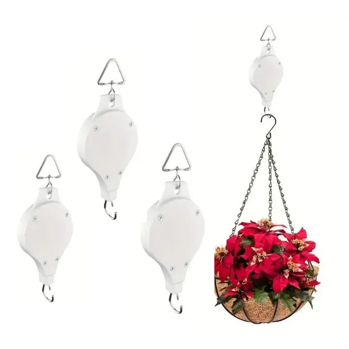 Plant Pulley System Ceiling-Mount Adjustable Set of 4
