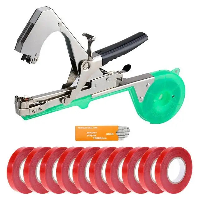 Plant Tying Machine One-Handed Operation Soft Tape & Staples