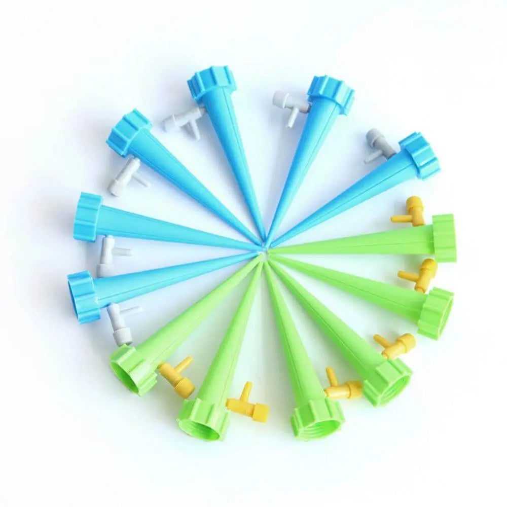 Plant Watering Spikes Adjustable Drip Valve 6-Piece Set