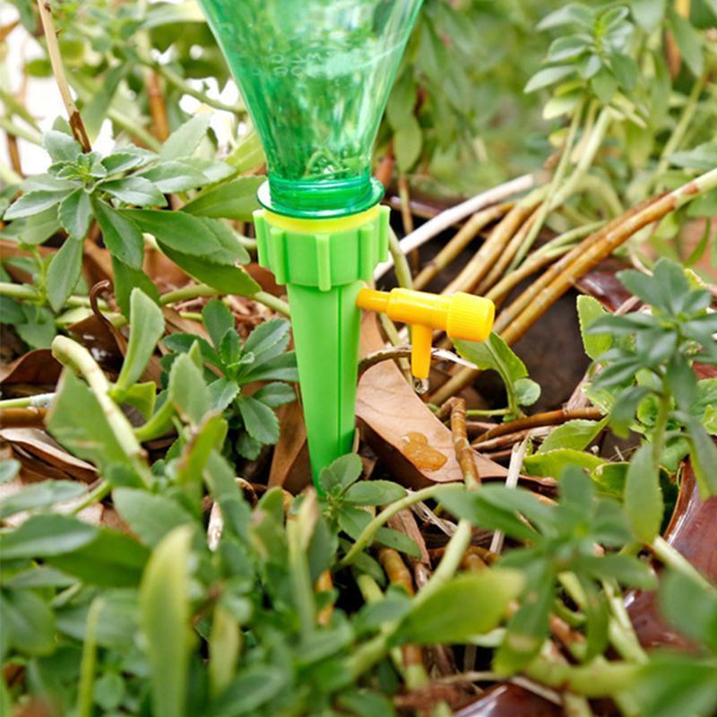 Plant Watering Stakes Adjustable Drip Valve Set of 6
