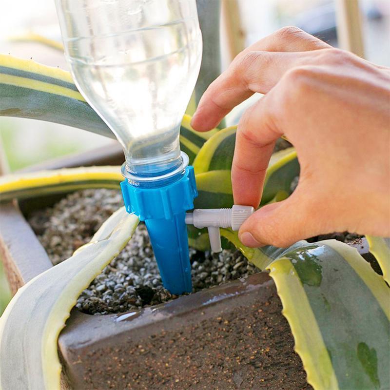 Plant Watering Stakes Adjustable Drip Valve Set of 6