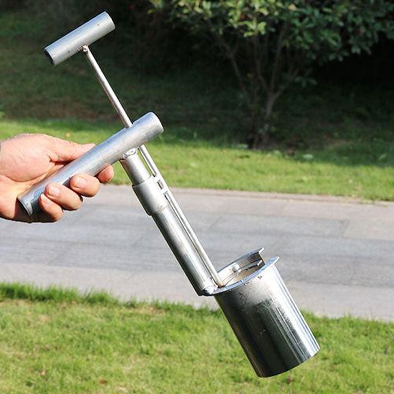 Planting Dibber Ergonomic T-Handle Stainless Steel 8cm Head