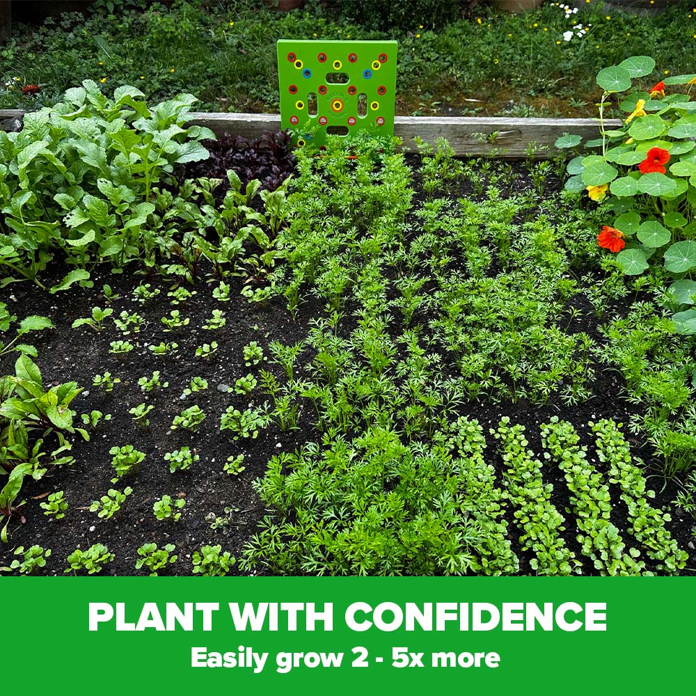 Planting Template Color-Coded Seed Spacing & Depth Guides