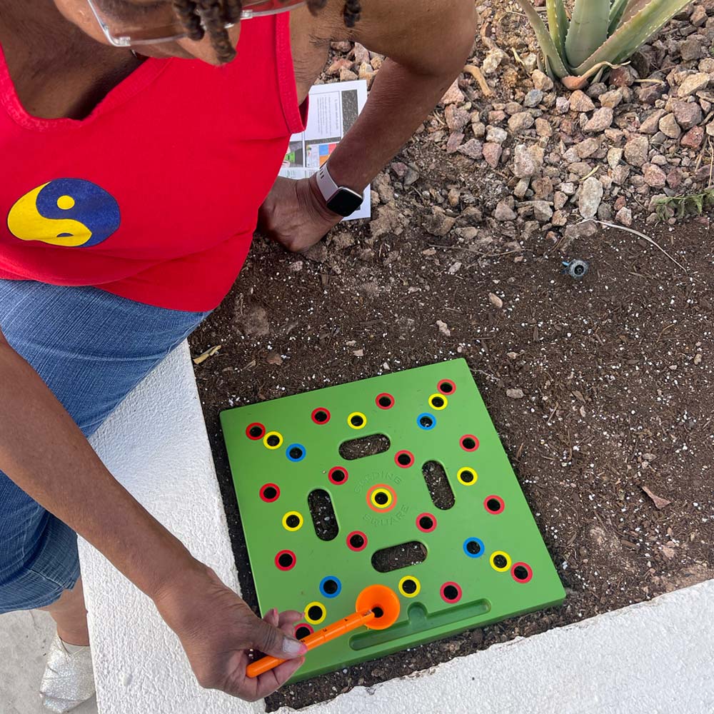 Planting Template Color-Coded Seed Spacing & Depth Guides
