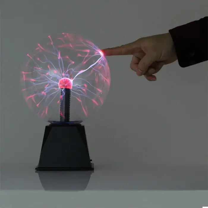 Plasma Globe Night Lamp Touch-Responsive USB & Battery-Powered