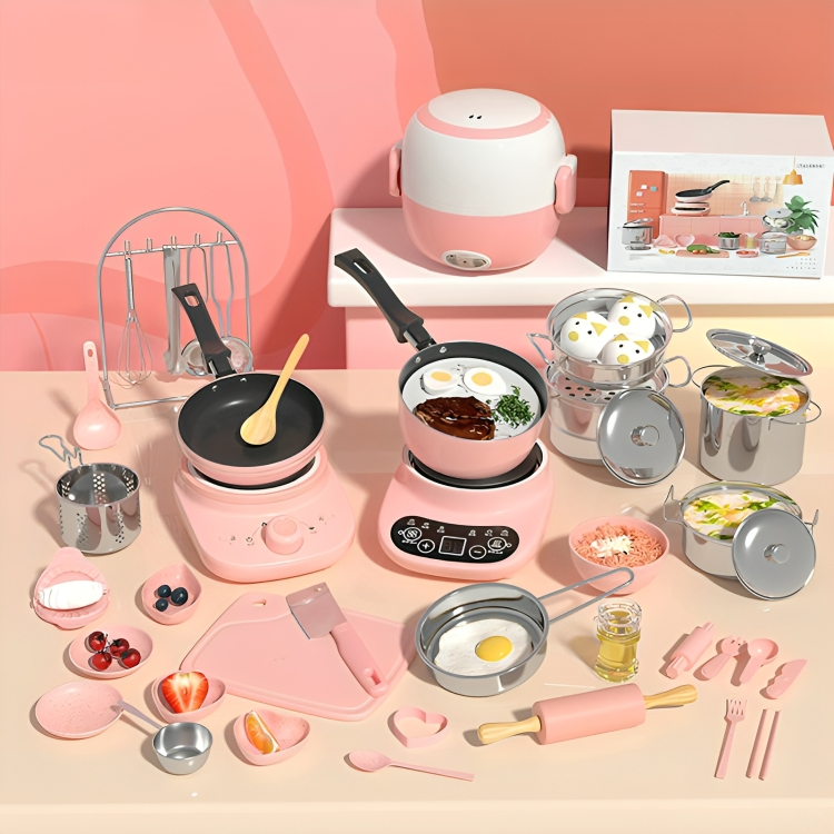 Play Kitchen Set Electric Stove Non-Toxic Plastic