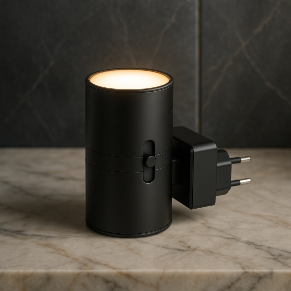 Plug-In Night Light Rotary Dimmer Warm White LED