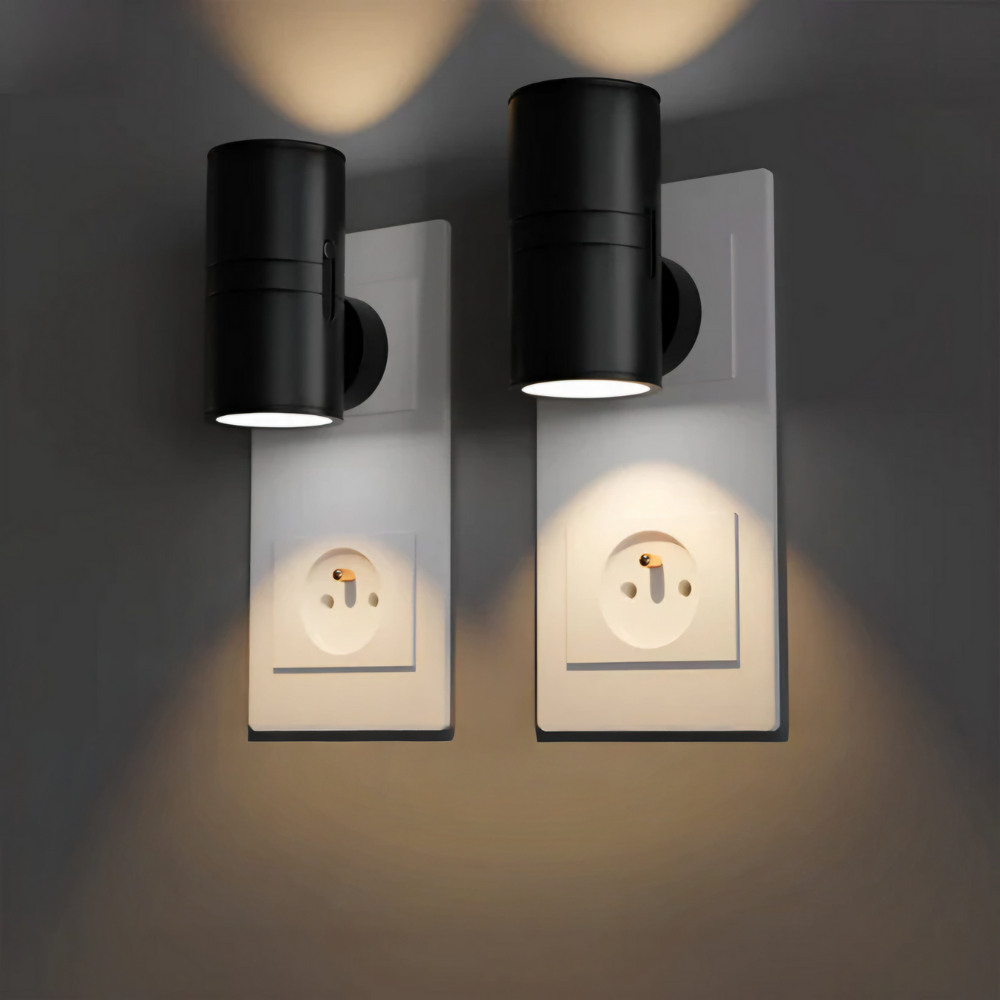 Plug-In Night Light Rotary Dimmer Warm White LED